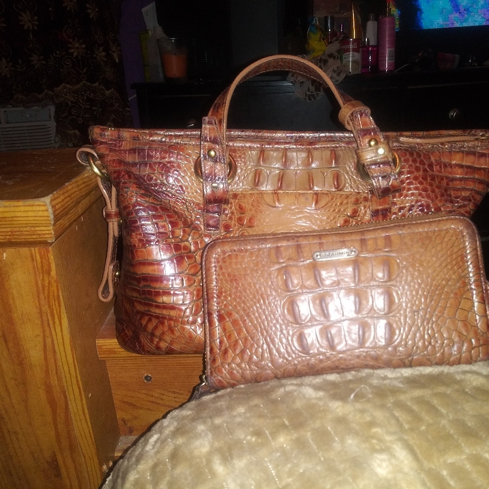 Brahmin purse & wallet only alil over a year old